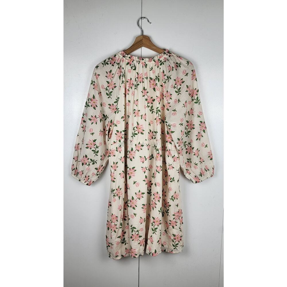 Draper James Kellie Babydoll in Floral Magnolia Dress w/ Billowing Sleeves | L - Picture 10 of 15
